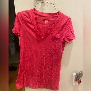 Pink Mossimo v neck t shirt